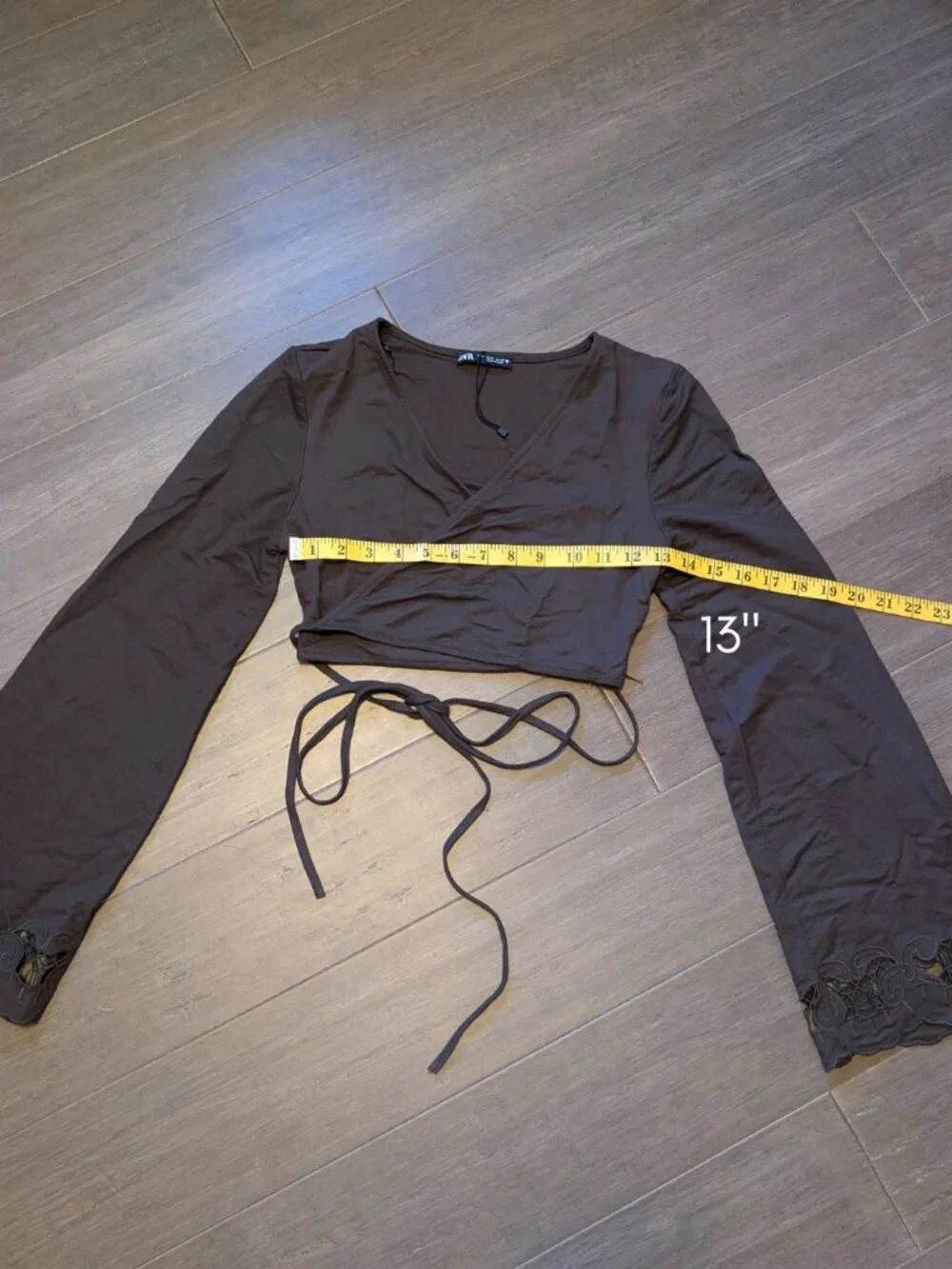 Zara brown wrap